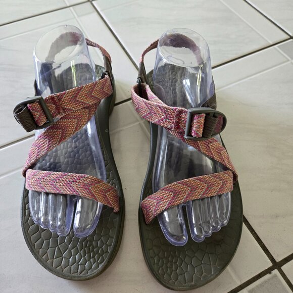 Chaco Z/Volv Scaled Royal Orange Purple 9 - Picture 2 of 5